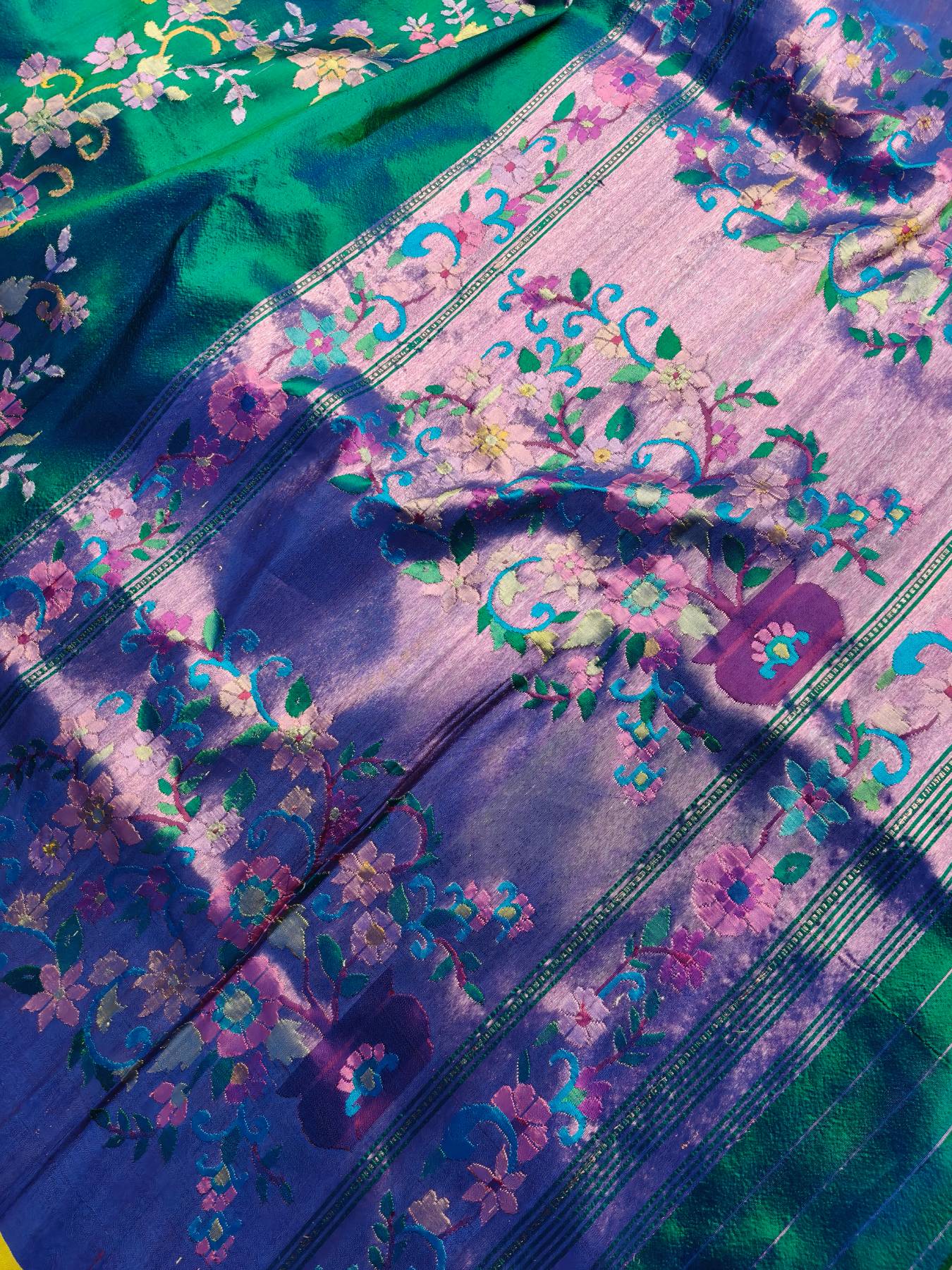 PEACOCK BLUE SILK PURE HANDLOOM EXCLUSIVE PAITHANI SAREE