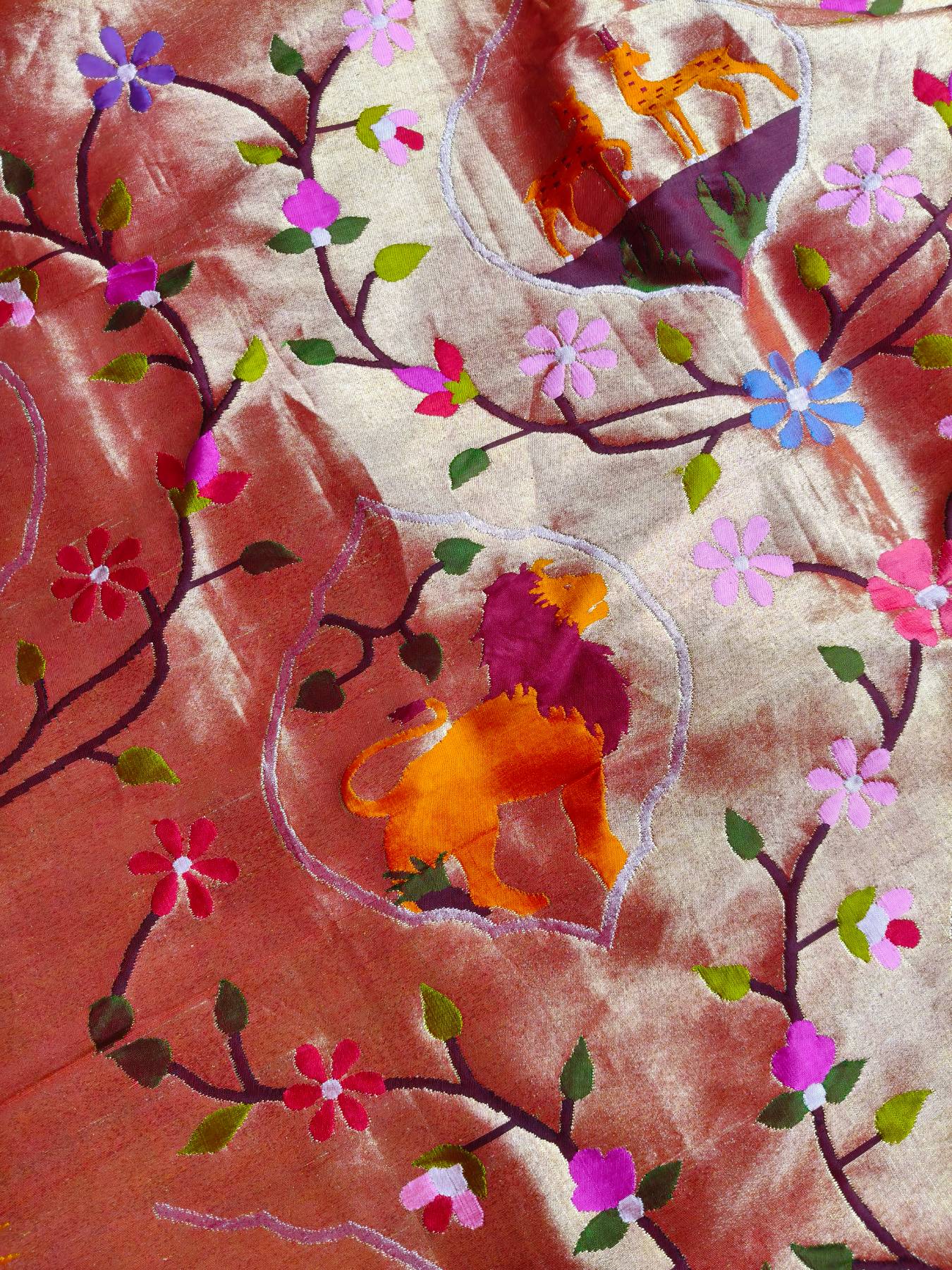 ORANGE YELLOW SILK PURE HANDLOOM EXCLUSIVE PAITHANI SAREE