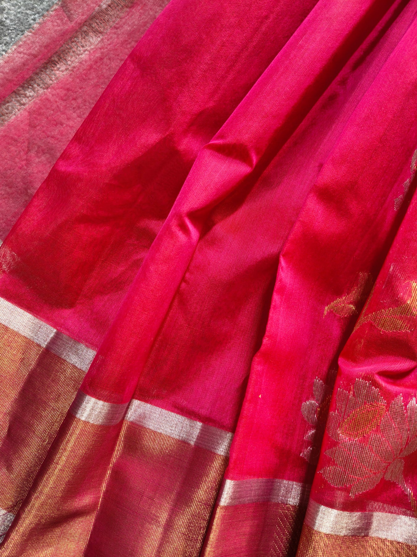 PINK SILK PURE HANDLOOM CHANDERI SAREE