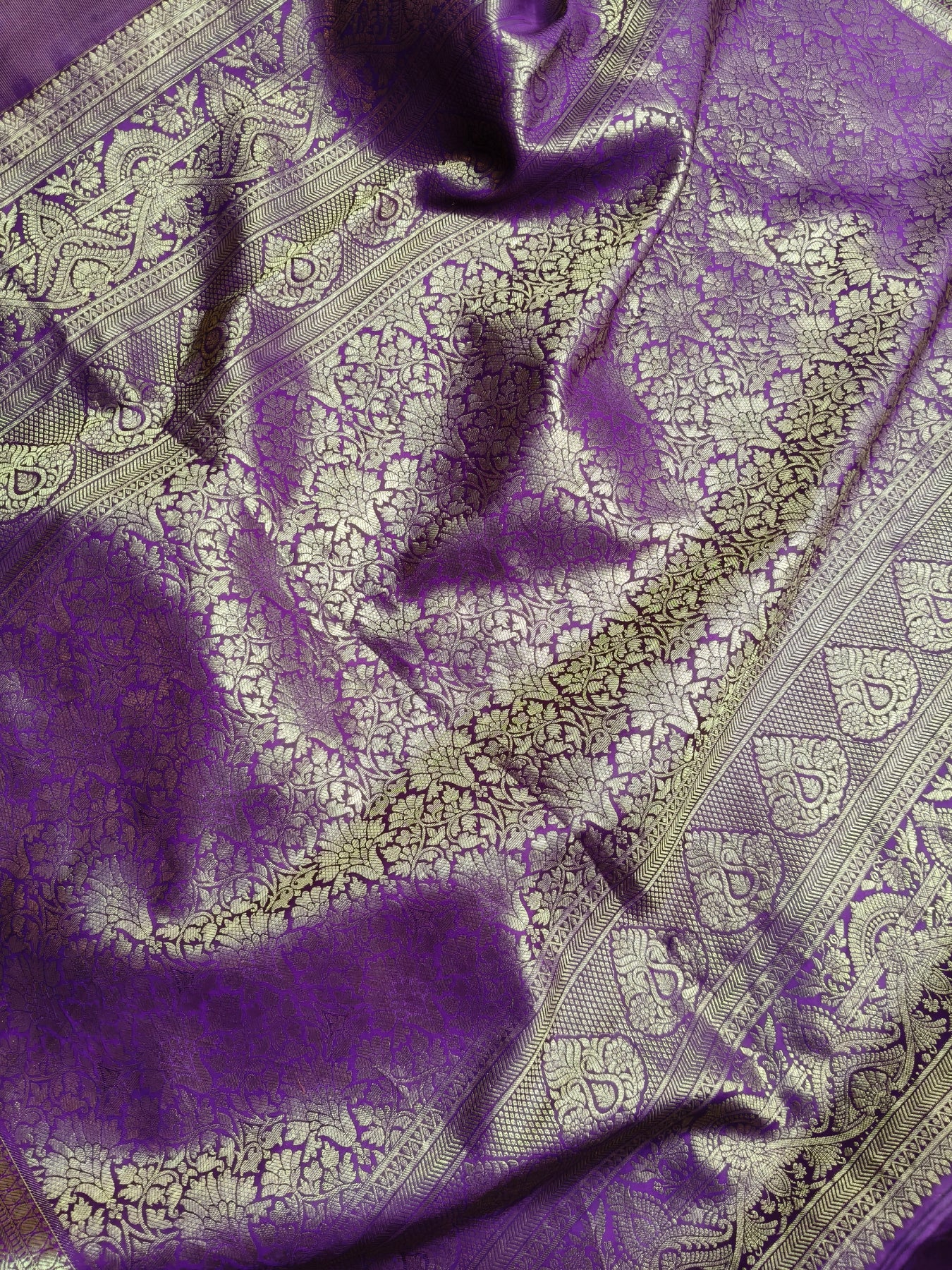 PINK KANCHI PATTU SILK PURE HANDLOOM KALAMKARI SAREE