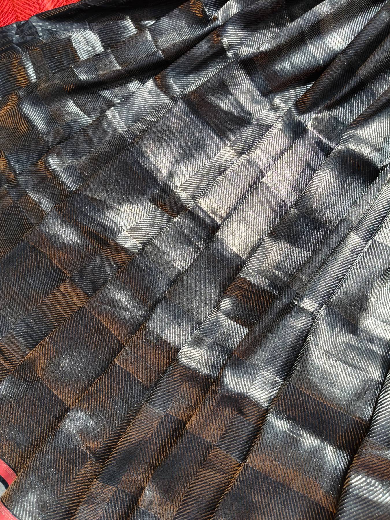 BLACK SILK PURE HANDLOOM BANARASI SAREE