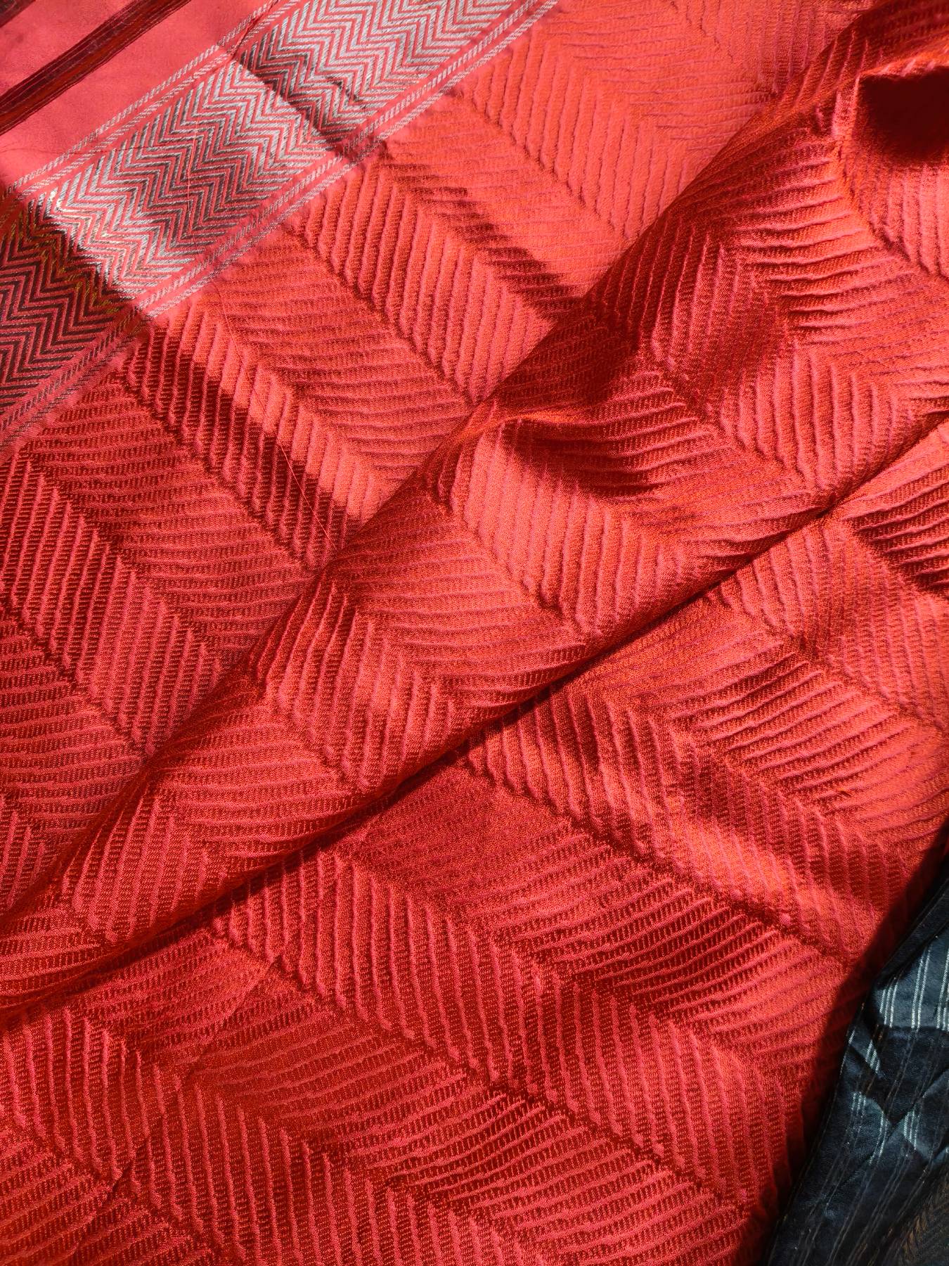 BLACK SILK PURE HANDLOOM BANARASI SAREE