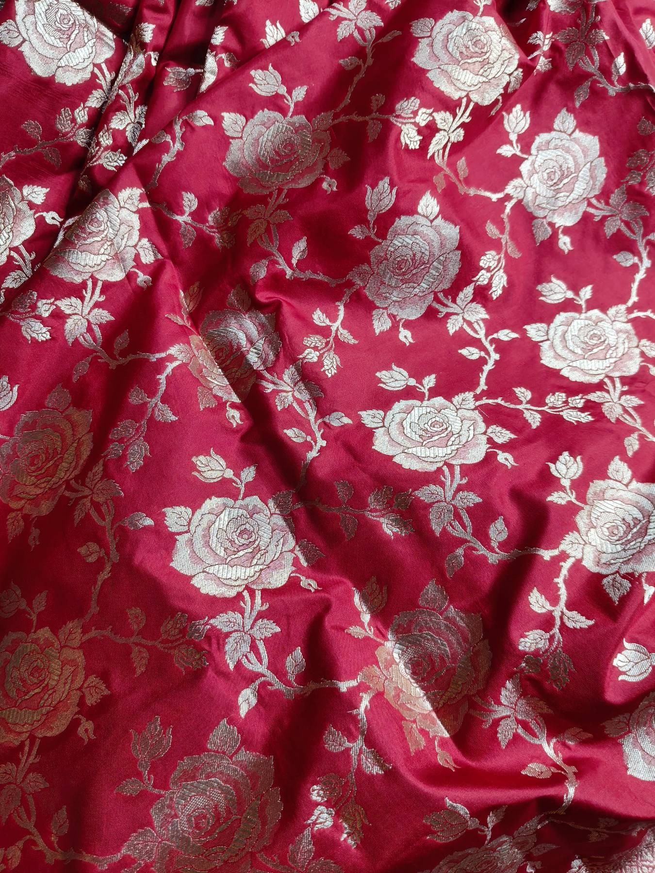 RED SILK PURE HANDLOOM BANARASI SAREE