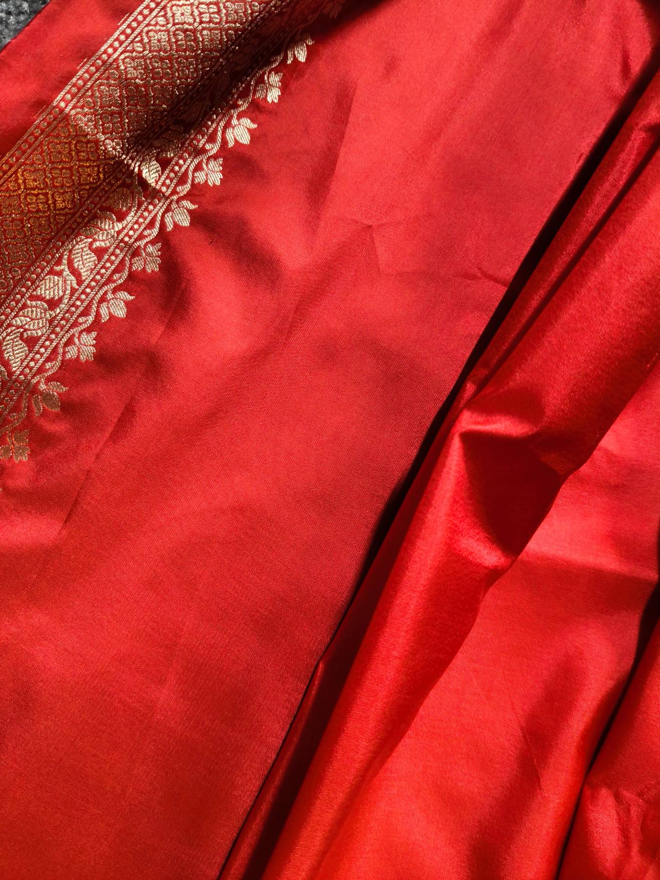 RED SILK PURE HANDLOOM BANARASI SAREE