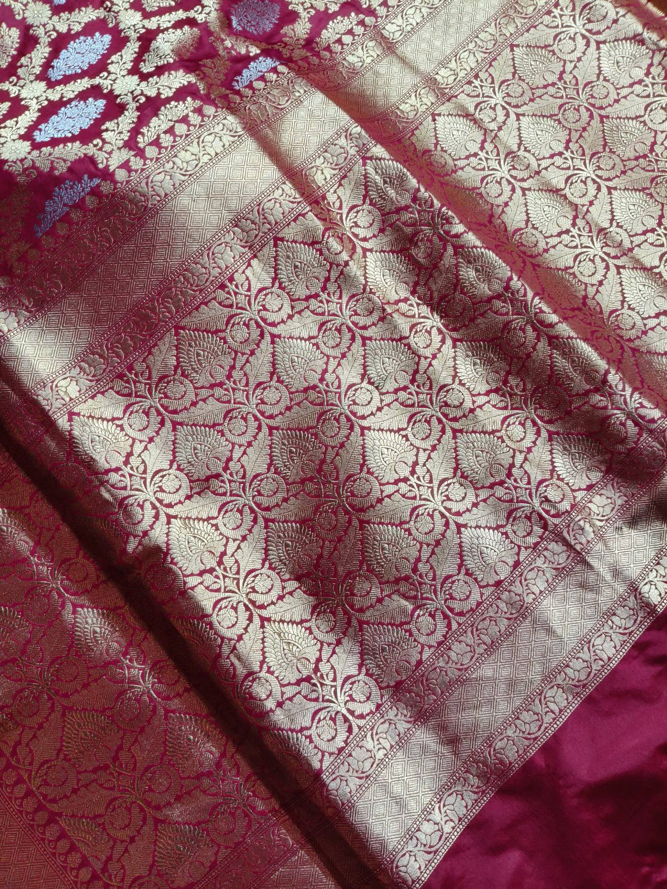RED SILK PURE HANDLOOM BANARASI SAREE