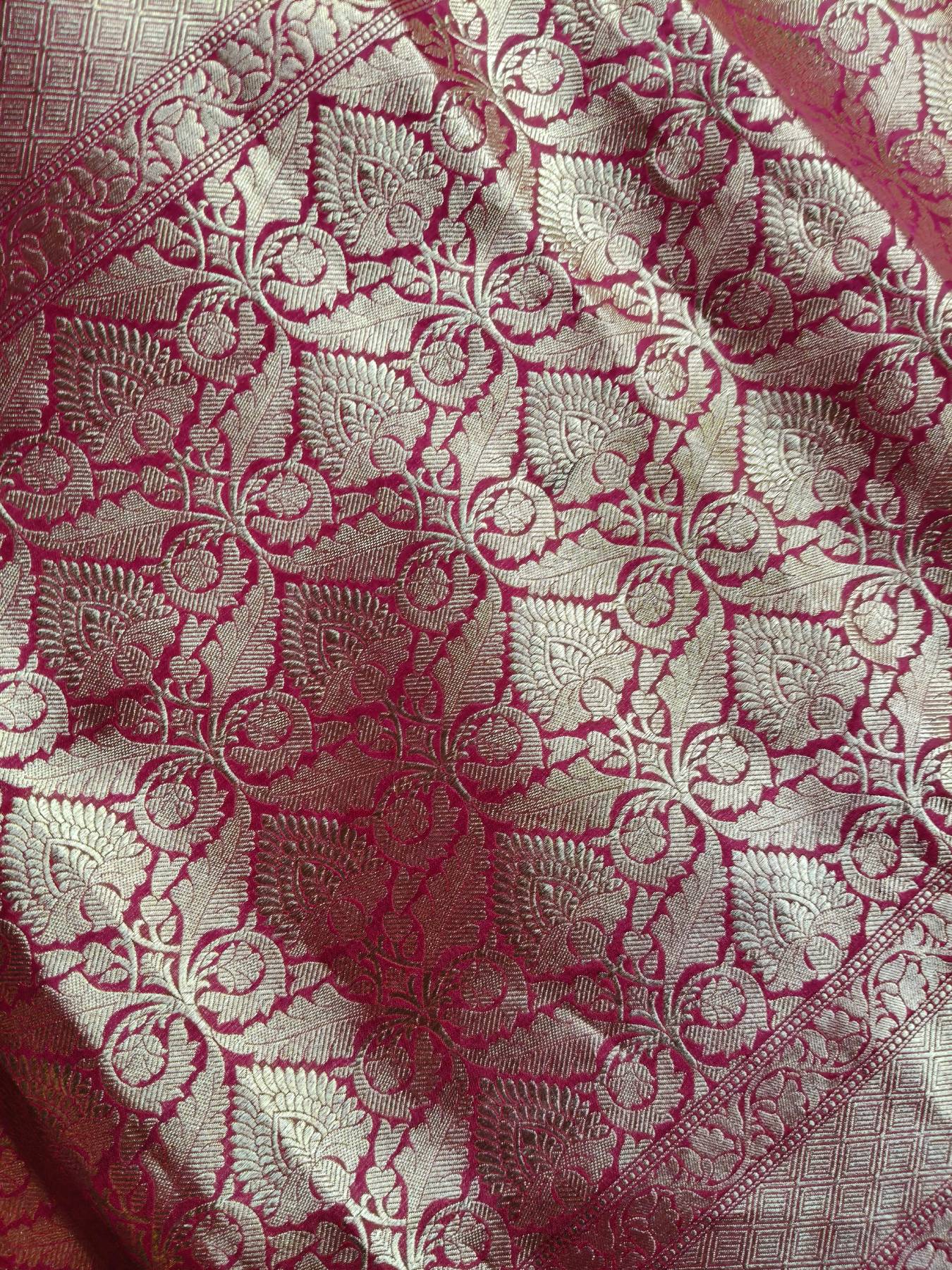 RED SILK PURE HANDLOOM BANARASI SAREE
