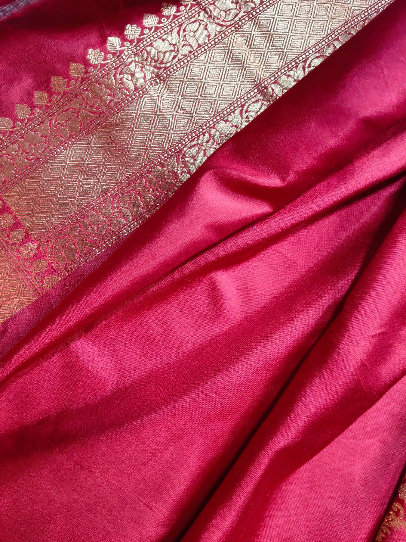 RED SILK PURE HANDLOOM BANARASI SAREE