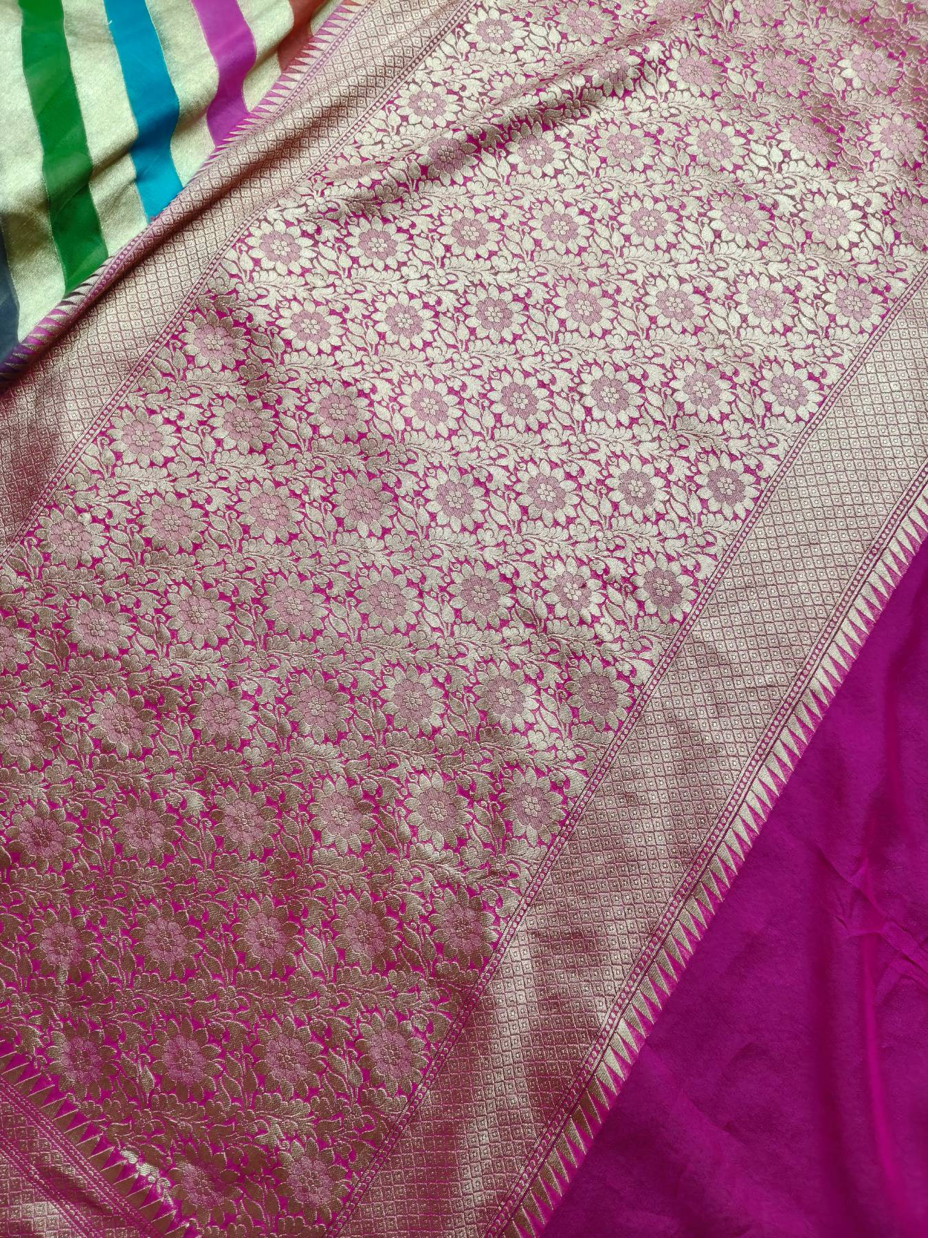 RANGCART GEORGETTE PURE HANDLOOM BANARASI SAREE