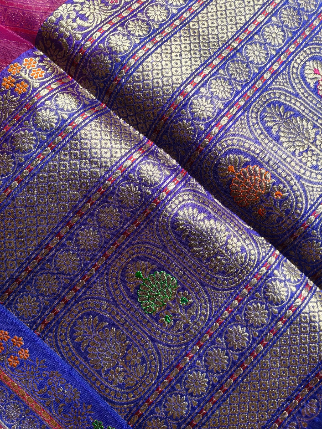 PINK KORA PURE HANDLOOM BANARASI SAREE