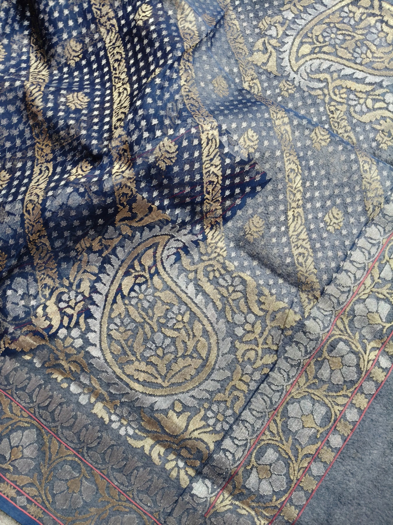 NILAMBARI COTTON REAL JARI PURE HANDLOOM BANARASI SAREE