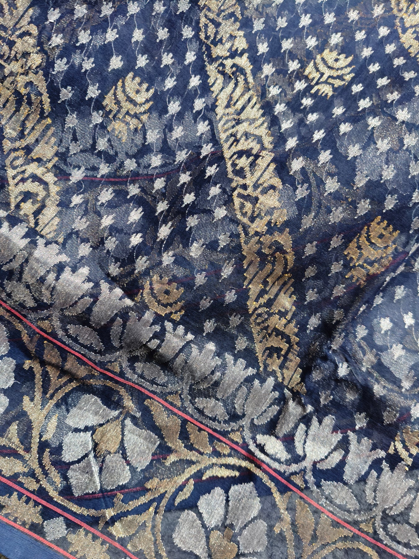 NILAMBARI COTTON REAL JARI PURE HANDLOOM BANARASI SAREE