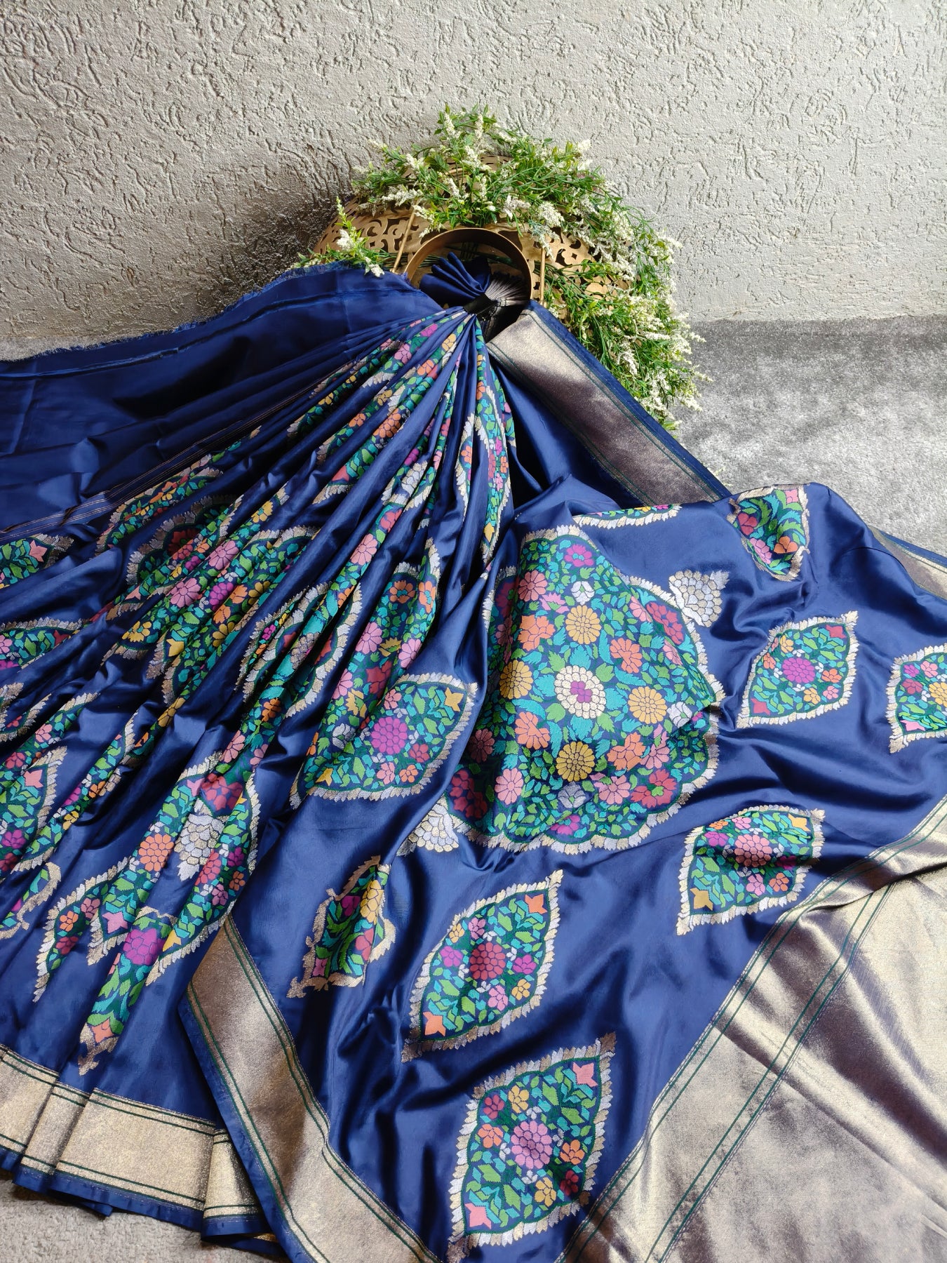 NILAMBARI SILK REAL JARI PURE HANDLOOM BANARASI SAREE