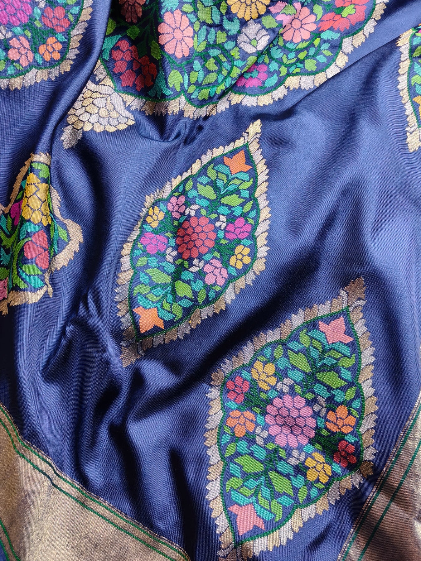NILAMBARI SILK REAL JARI PURE HANDLOOM BANARASI SAREE