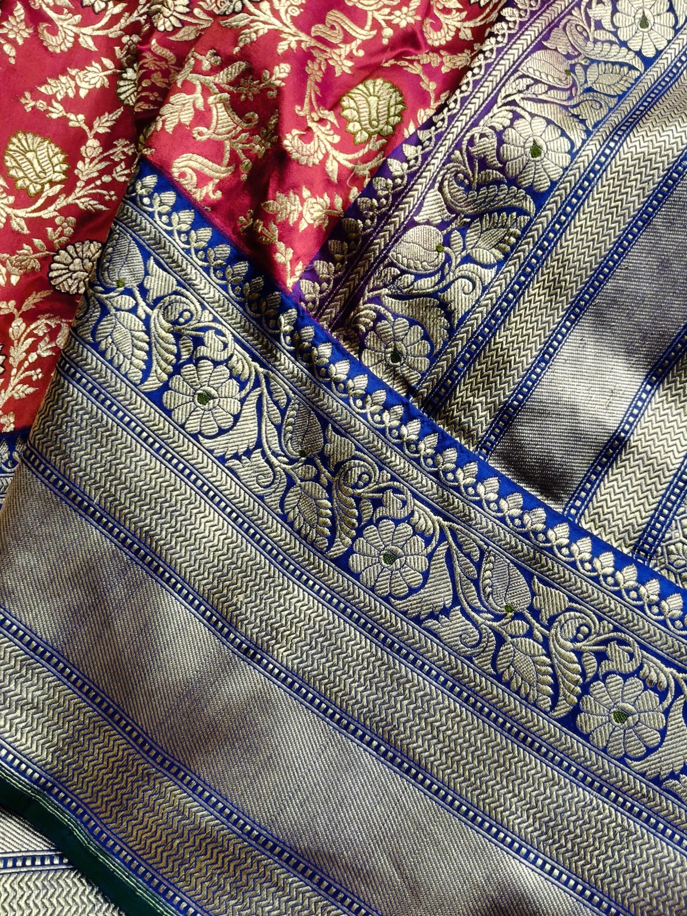 RED SILK PURE HANDLOOM BANARASI SAREE