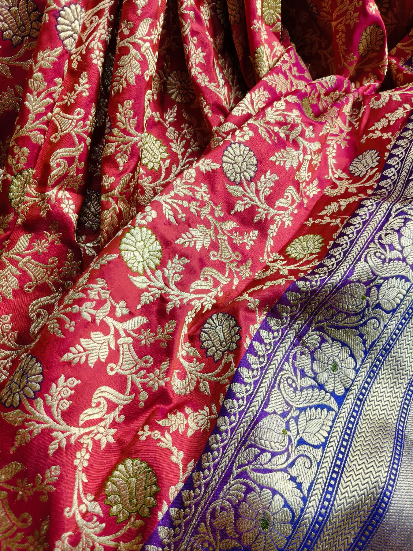 RED SILK PURE HANDLOOM BANARASI SAREE