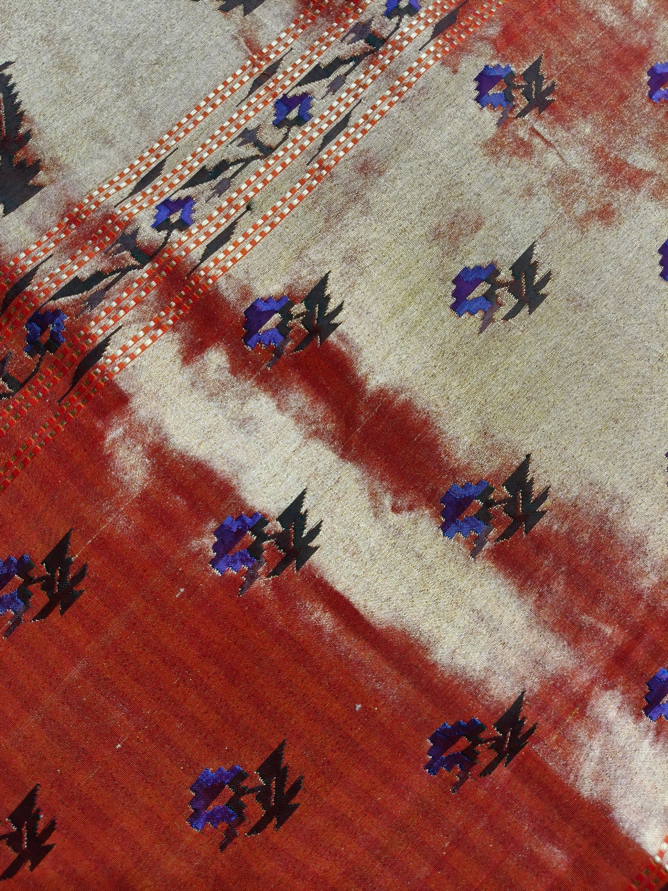 ORANGE SILK PURE HANDLOOM PAITHANI SAREE