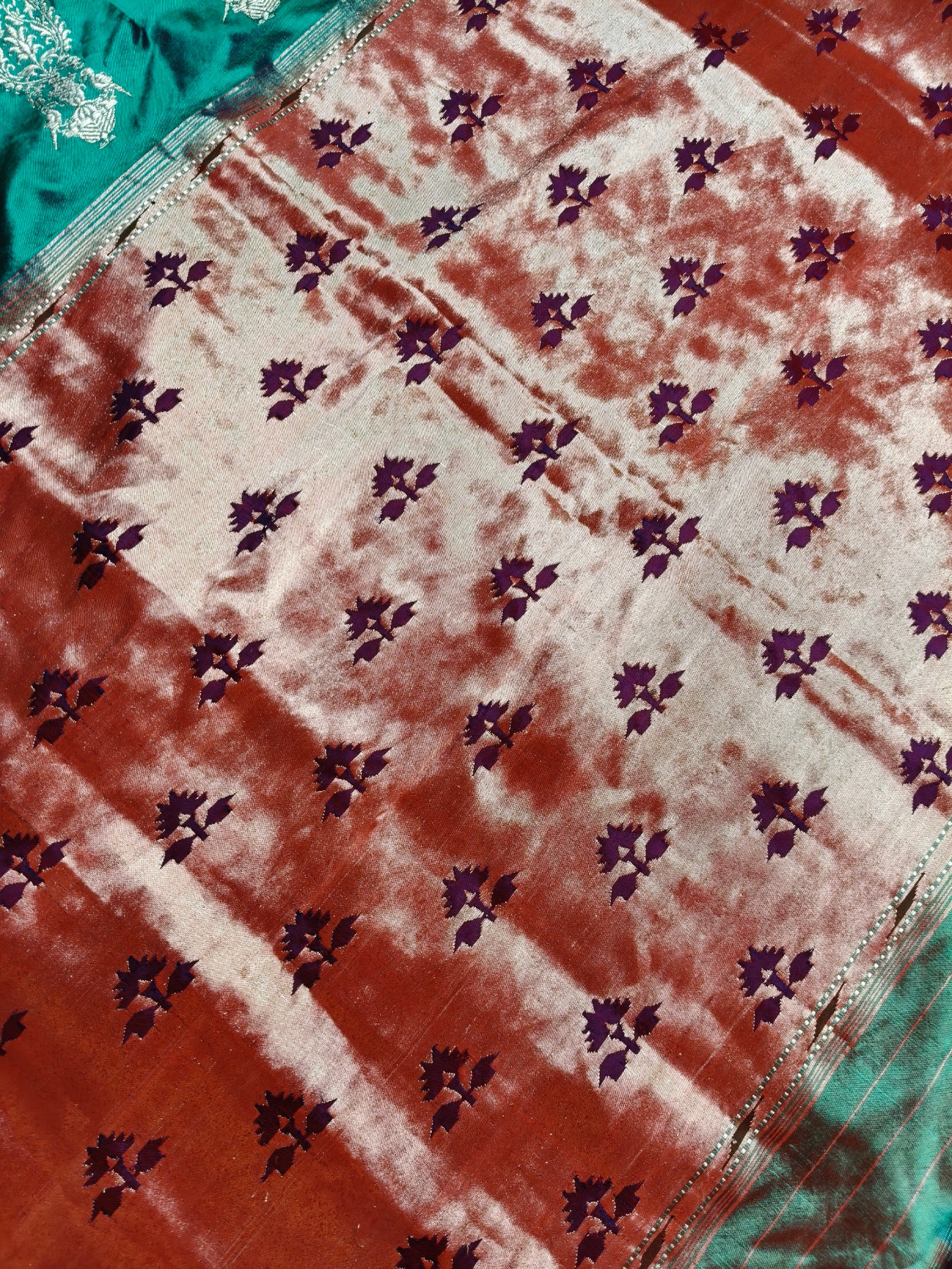 RAMA GREEN SILK PURE HANDLOOM PAITHANI SAREE