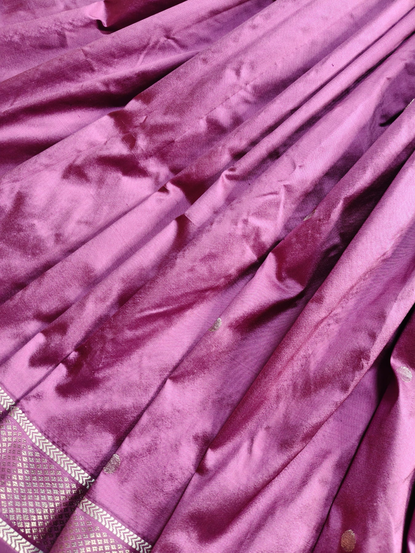 PLUM SILK PURE HANDLOOM PAITHANI SAREE