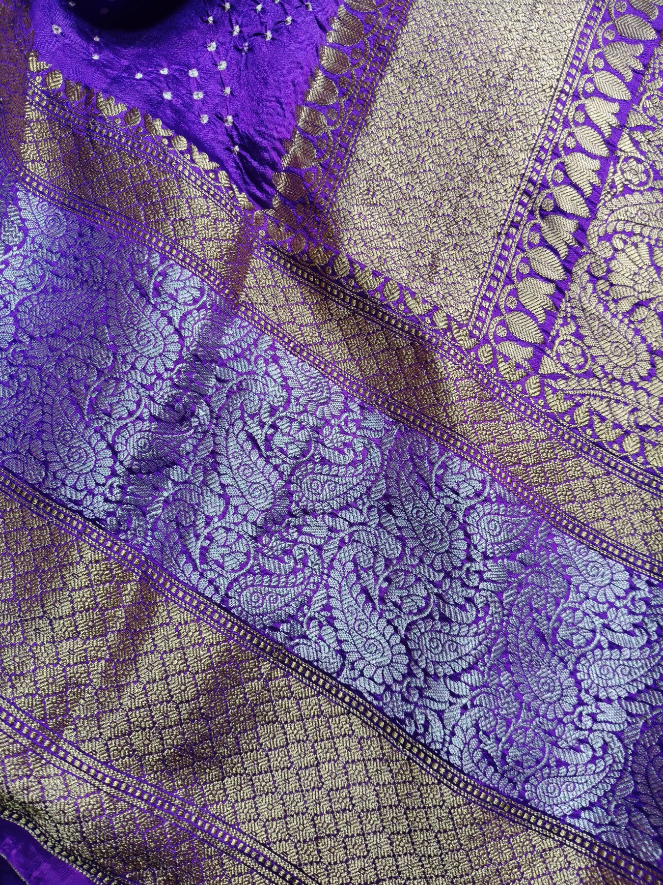 PINK SILK PURE HANDLOOM BANDHEJ SAREE