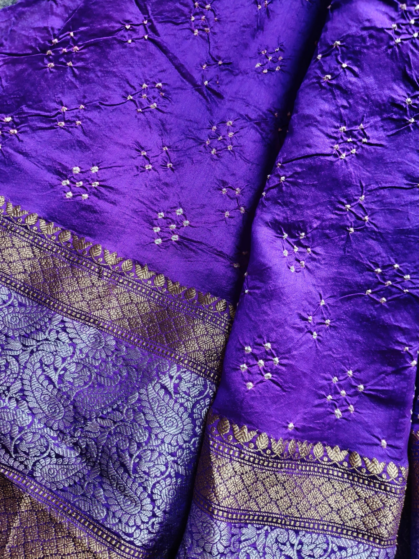 PINK SILK PURE HANDLOOM BANDHEJ SAREE