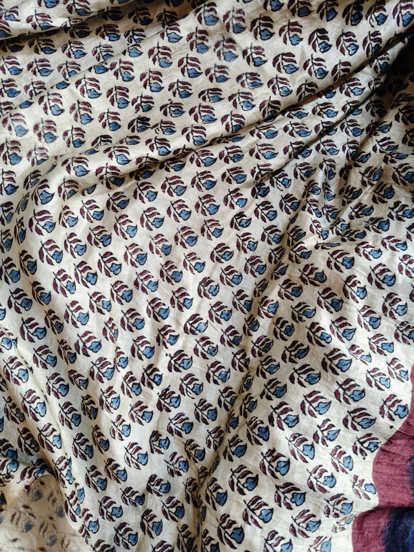MIDNIGHT BLUE GAJJI SILK PURE HANDLOOM GHARCHOLA BANDHEJ SAREE