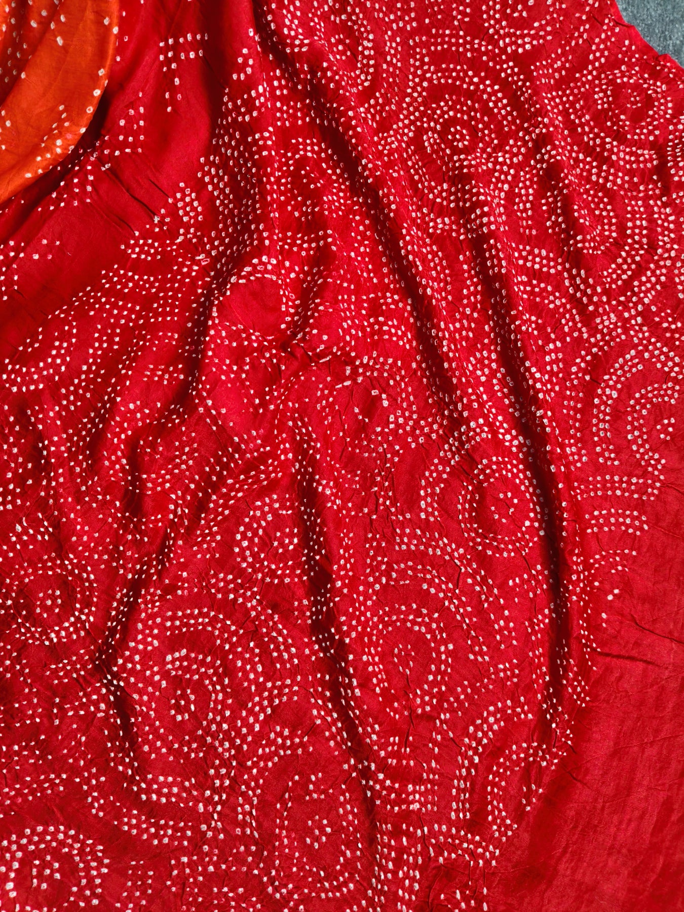 COLOURFUL GAJJI SILK PURE HANDLOOM BANDHEJ SAREE