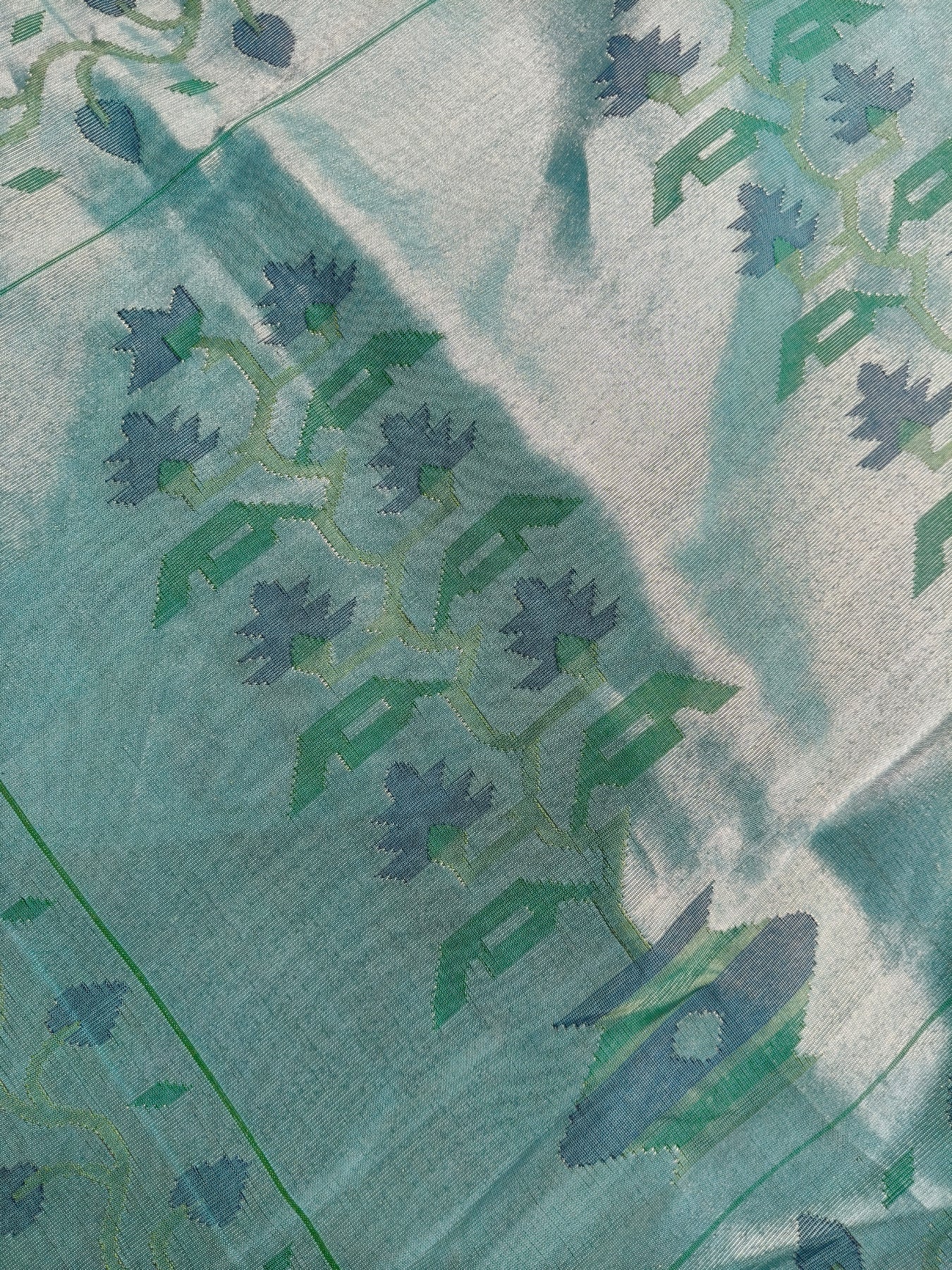 BLUE TISSUE SILK PURE HANDLOOM PAITHANI SAREE