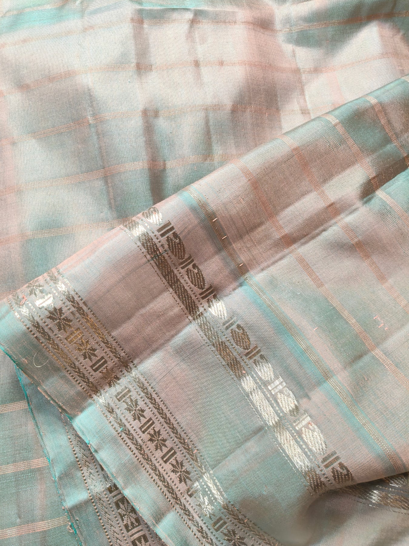 RED SILK PURE HANDLOOM GADWAL SAREE