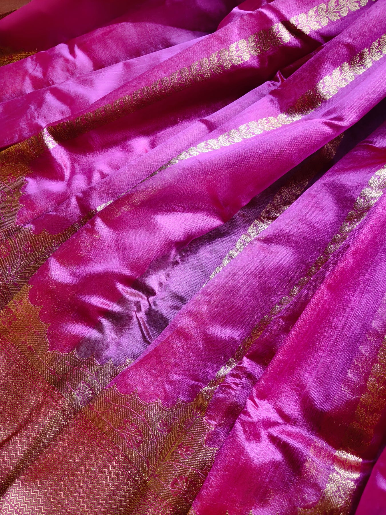 PINK SILK PURE HANDLOOM CHANDERI SAREE