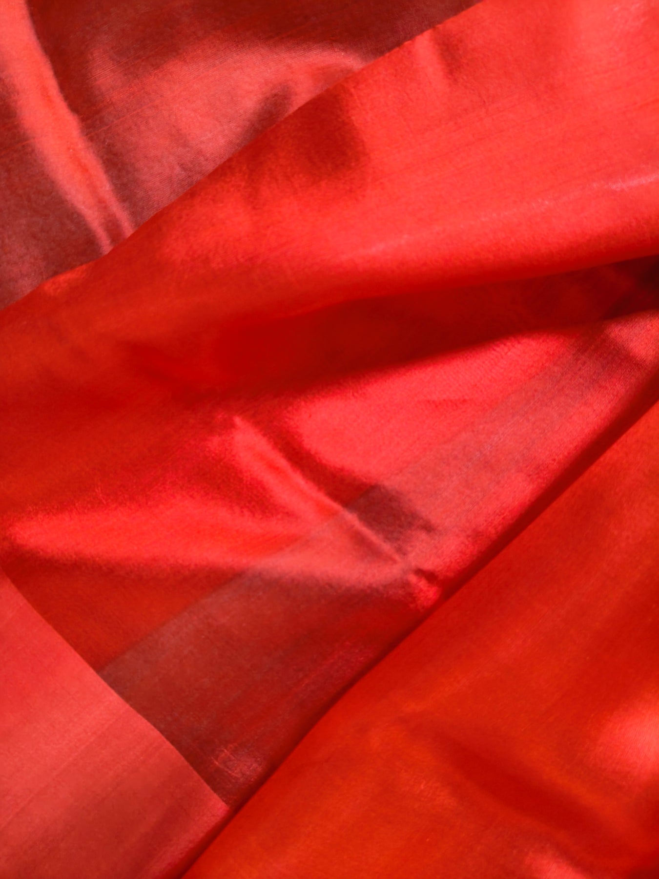 RED SILK PURE HANDLOOM CHANDERI SAREE