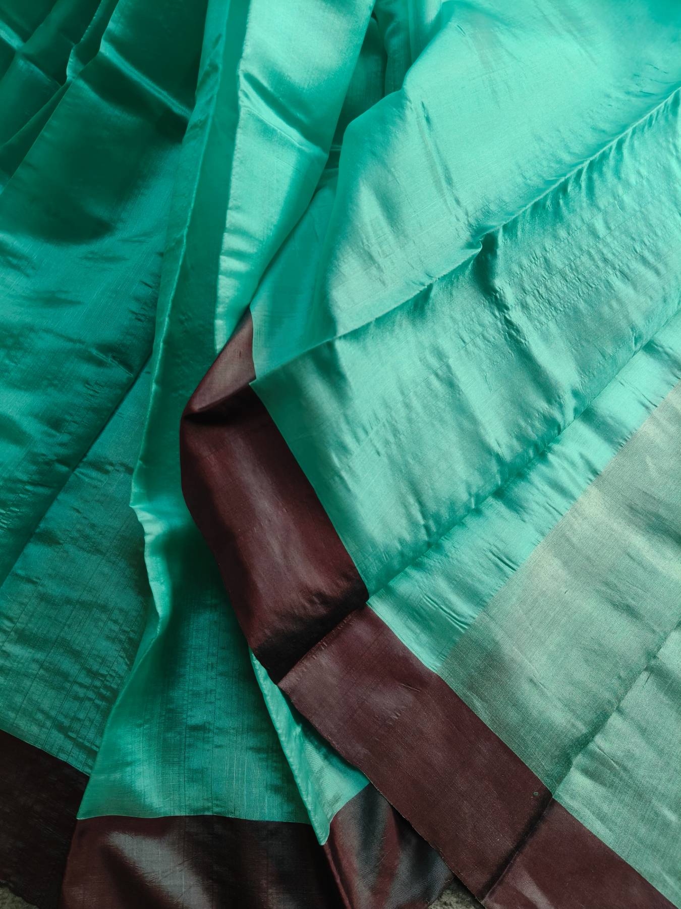 BLUE PATTU SILK PURE HANDLOOM CHANDERI SAREE