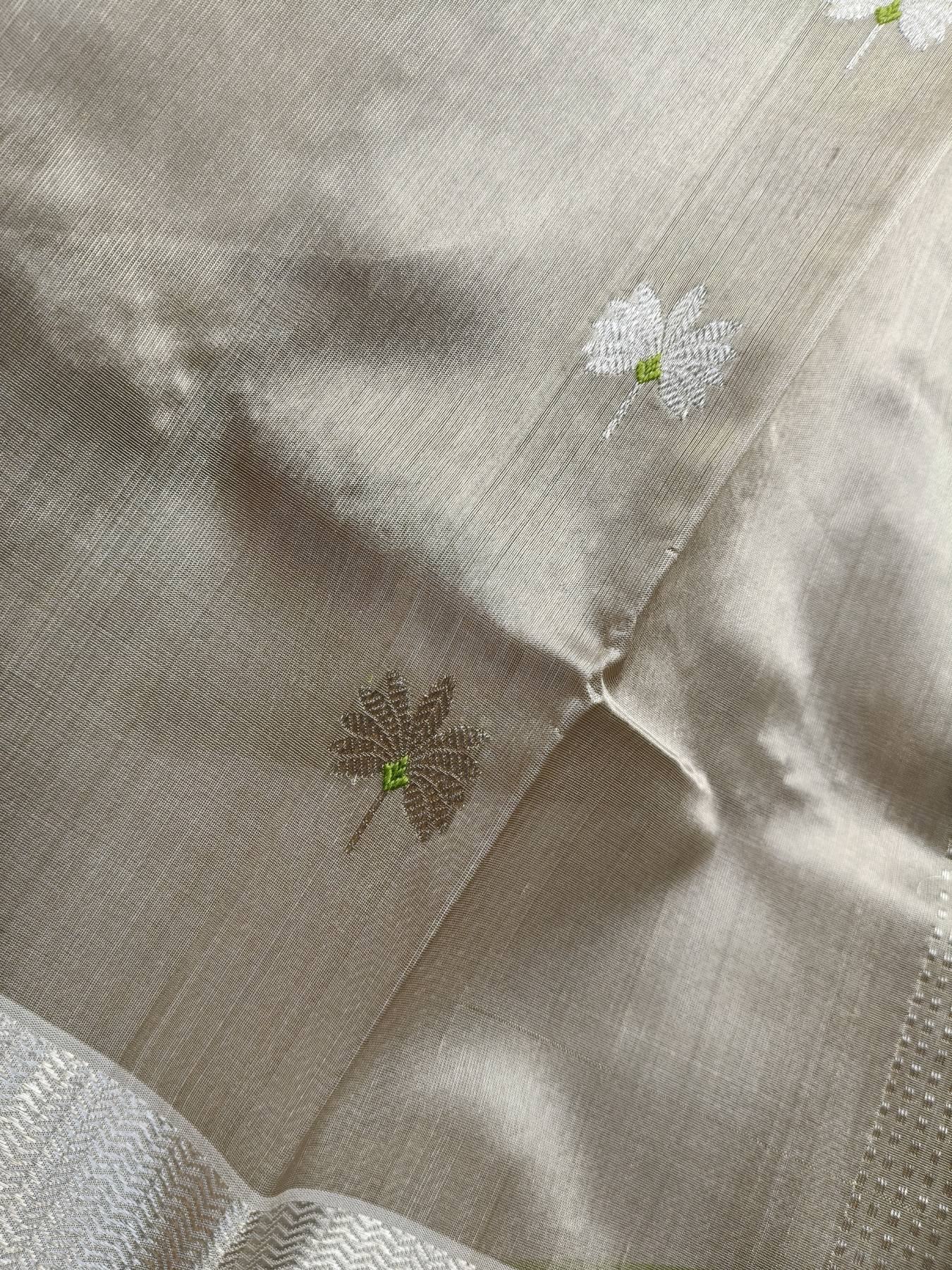 CARAMEL SILK PURE HANDLOOM CHANDERI SAREE
