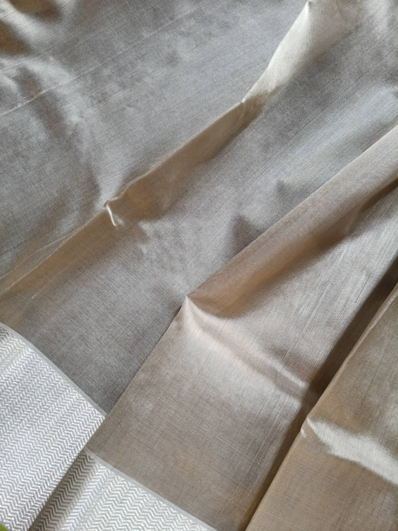 CARAMEL SILK PURE HANDLOOM CHANDERI SAREE