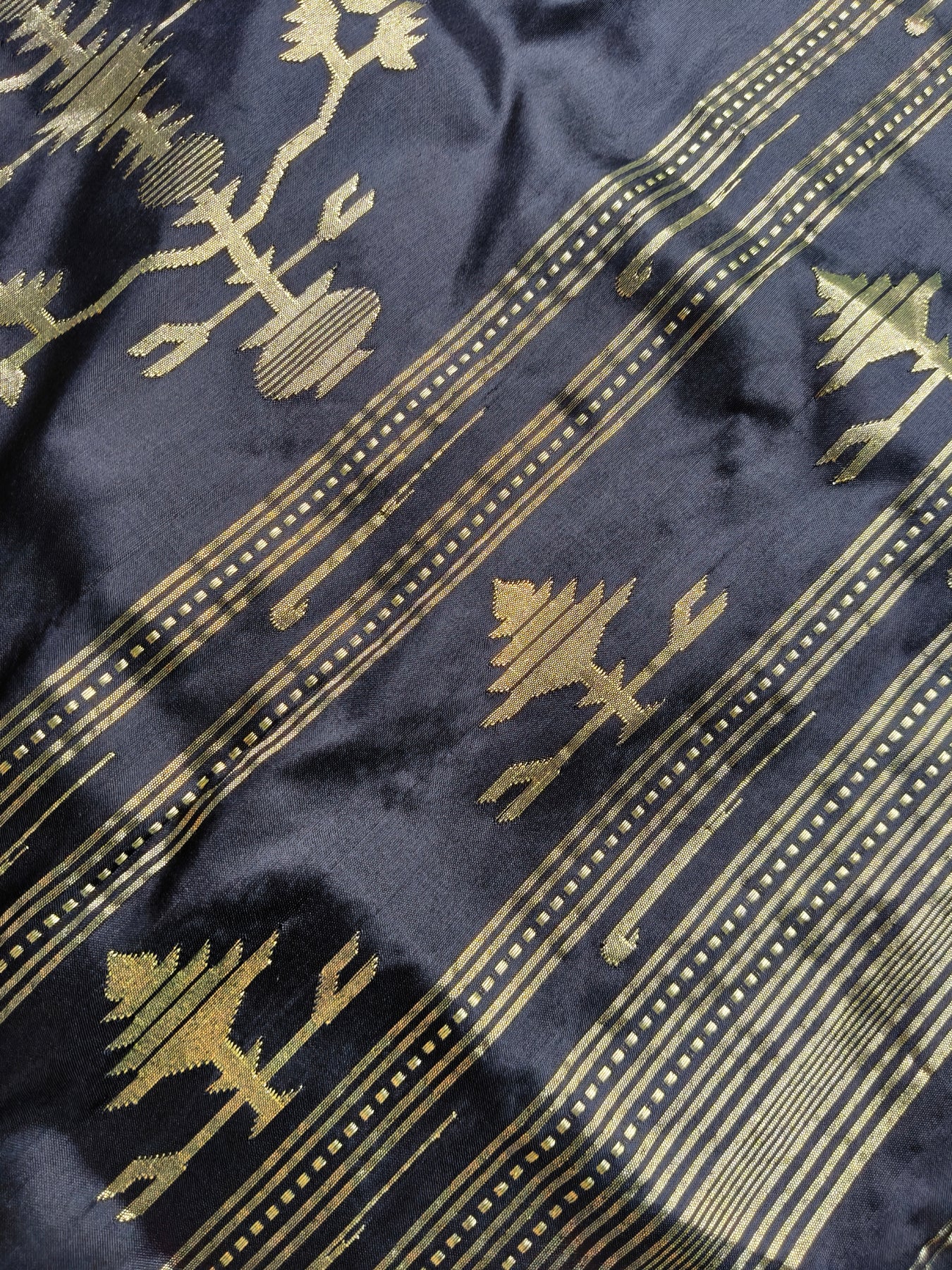 BLACK SILK PURE HANDLOOM PAITHANI SAREE