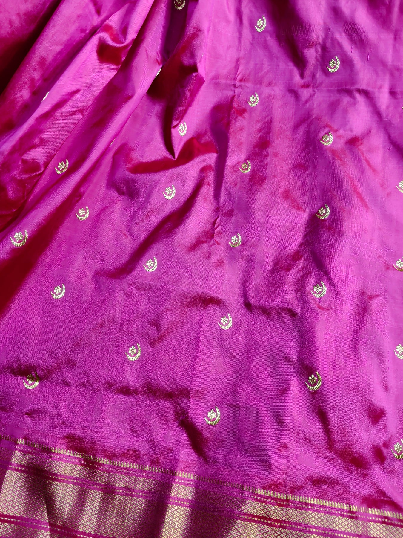 PINK SILK PURE HANDLOOM PAITHANI SAREE