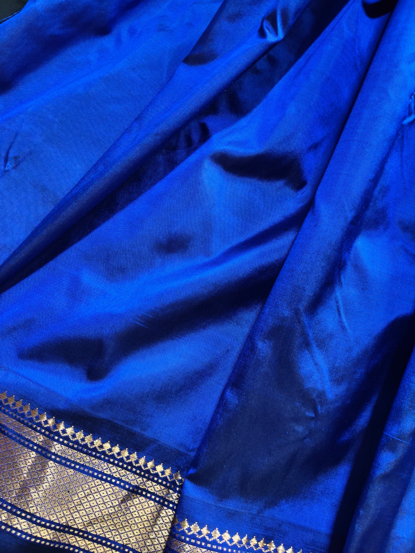 ROYAL BLUE SILK PURE HANDLOOM PAITHANI SAREE