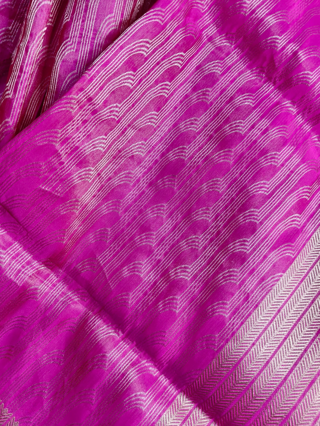 PINK SATIN SILK PURE HANDLOOM BANARASI SAREE