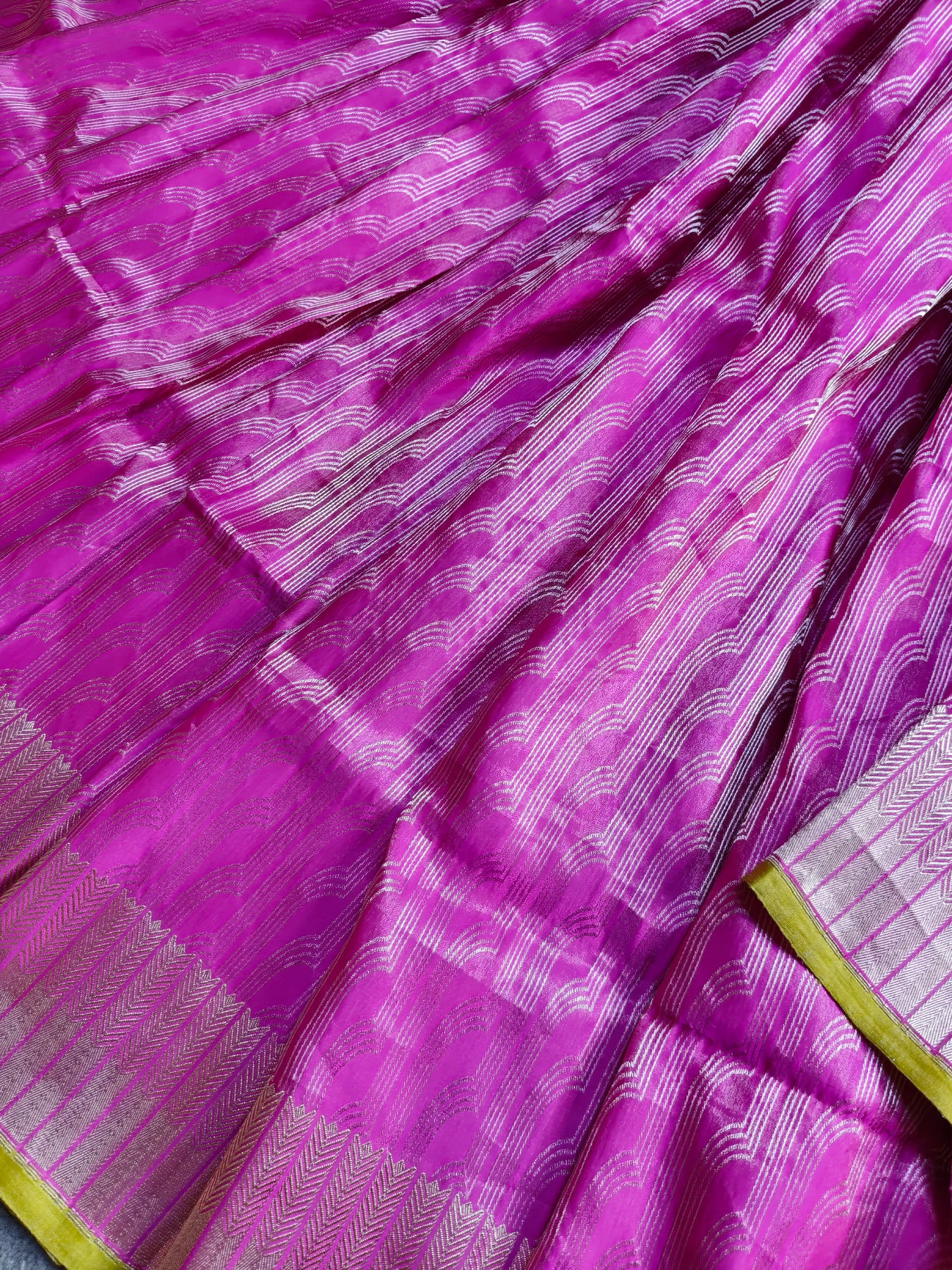 PINK SATIN SILK PURE HANDLOOM BANARASI SAREE