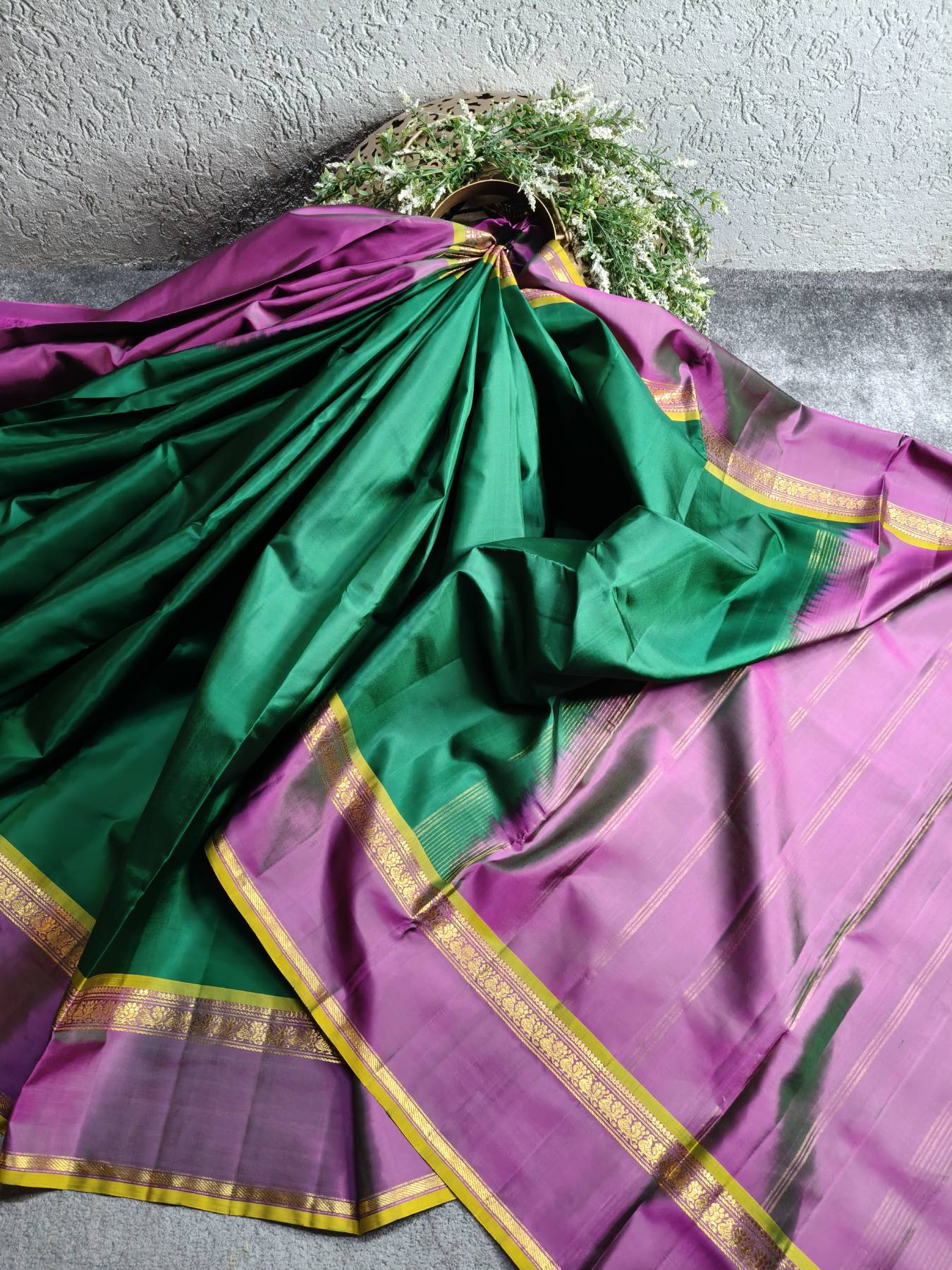 GREEN SILK PURE HANDLOOM KANJIVARAM SAREE