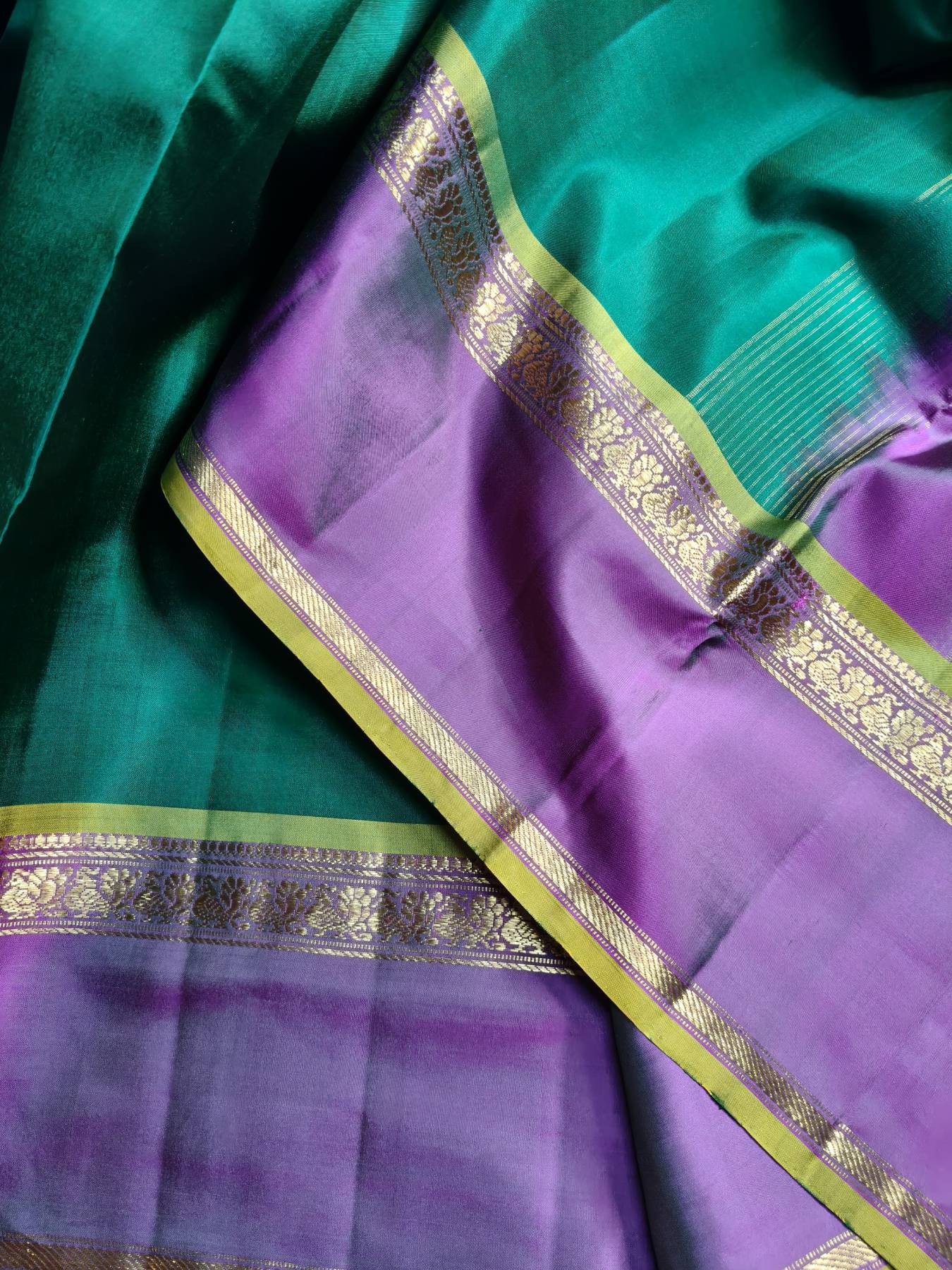 GREEN SILK PURE HANDLOOM KANJIVARAM SAREE