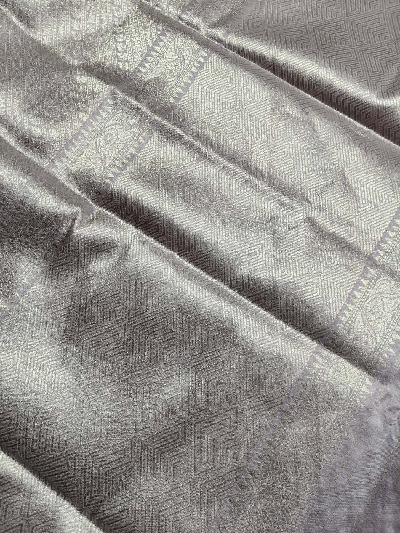 LILAC SILK PURE HANDLOOM BANARASAI SAREE