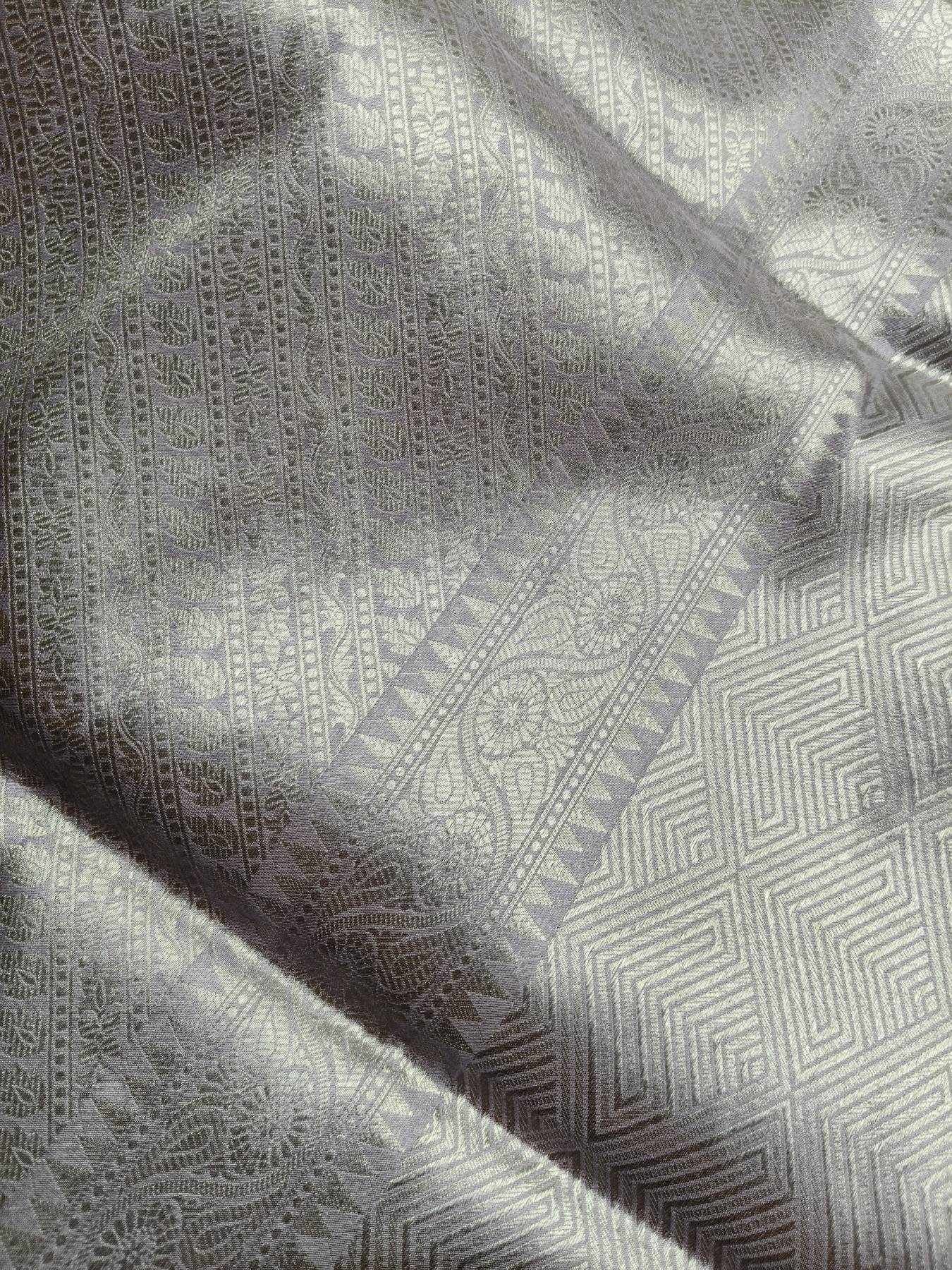 LILAC SILK PURE HANDLOOM BANARASAI SAREE