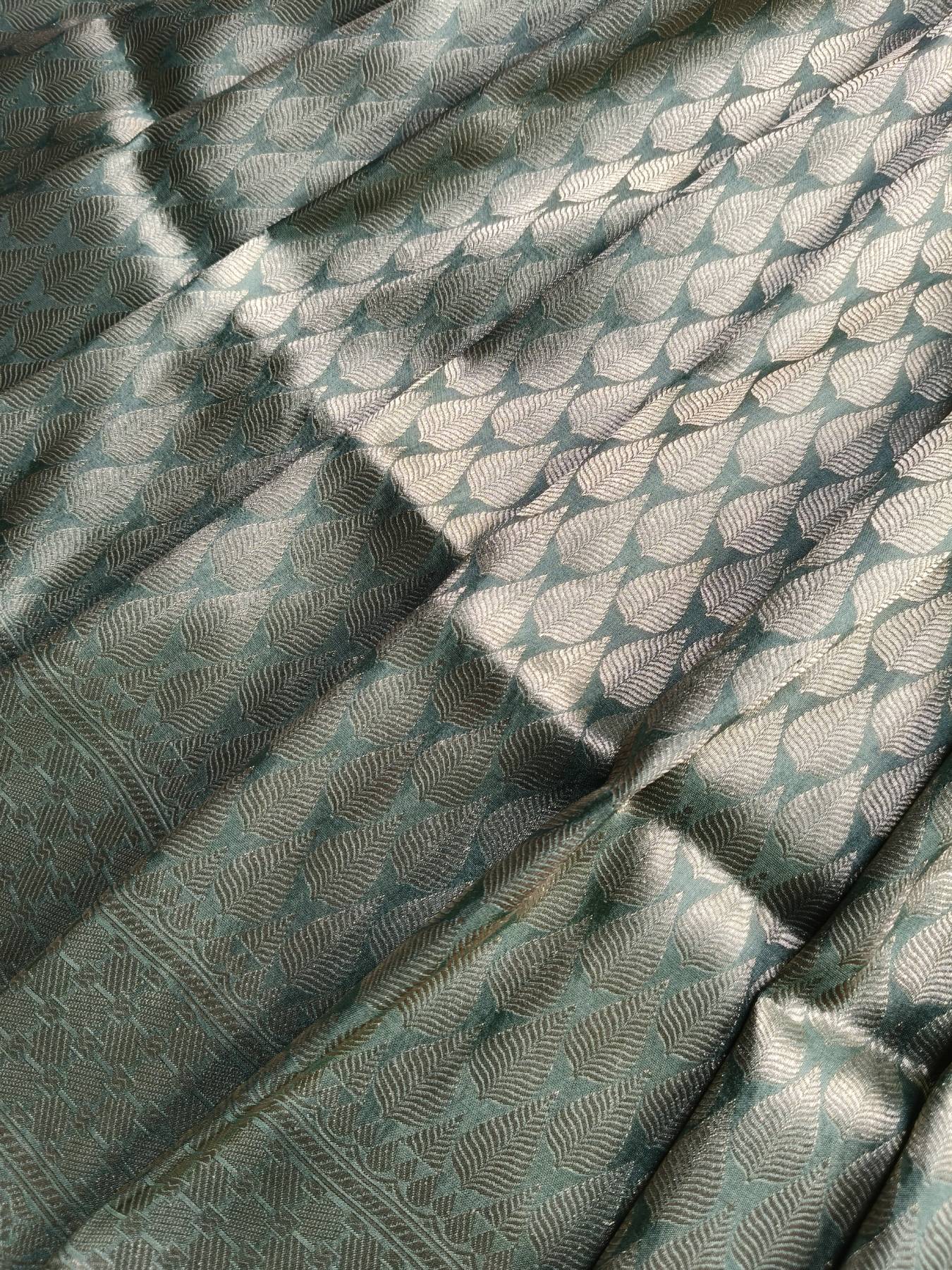 SAGE GREEN SILK PURE HANDLOOM BANARASI SAREE
