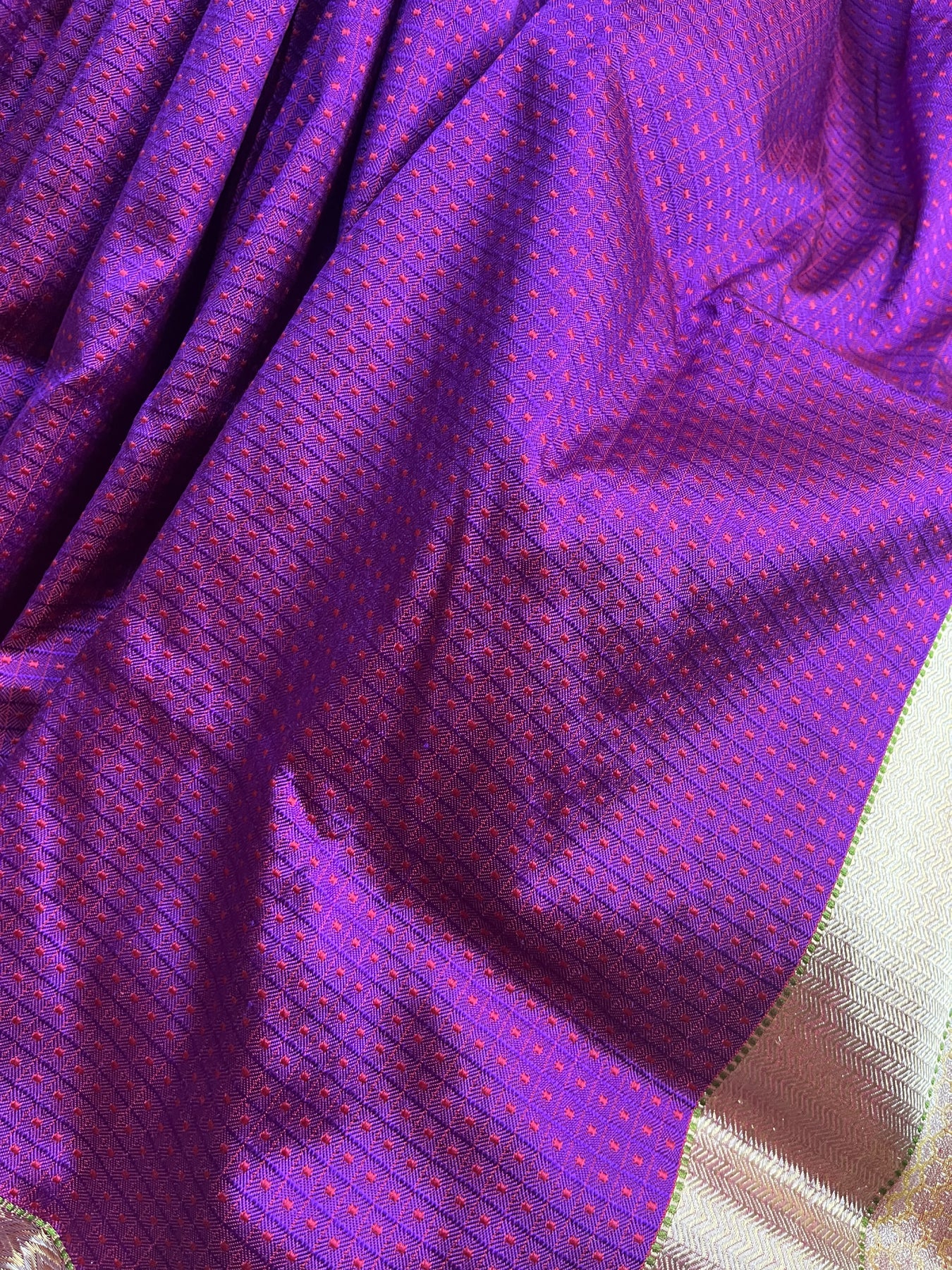 PINK PURPLE DO RUKHI SILK PURE HANDLOOM BANARASI SAREE