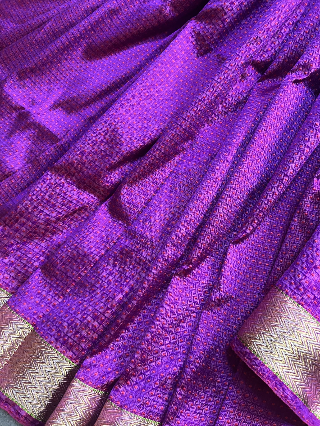 PINK PURPLE DO RUKHI SILK PURE HANDLOOM BANARASI SAREE