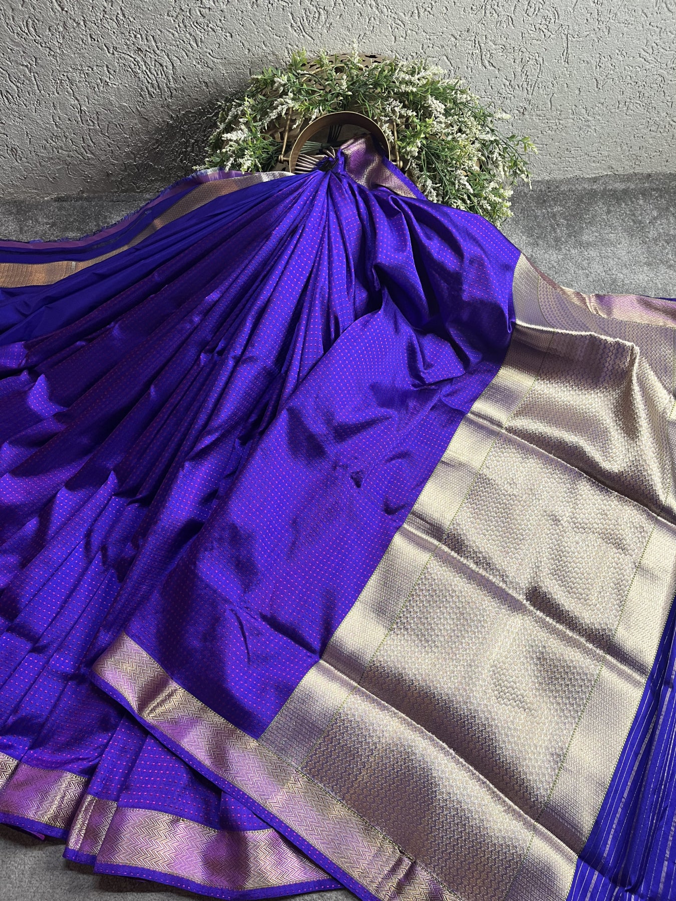 PURPLE PINK DO RUKHI SILK PURE HANDLOOM BANARASI SAREE
