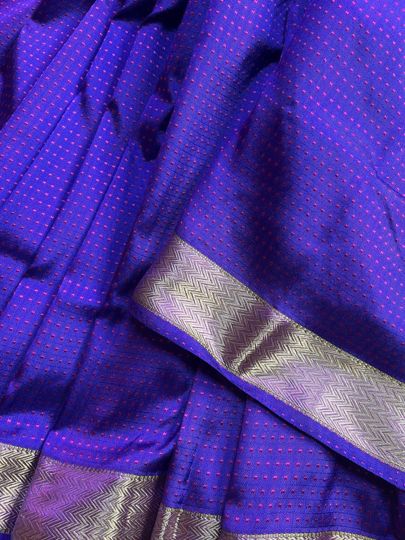 PURPLE PINK DO RUKHI SILK PURE HANDLOOM BANARASI SAREE