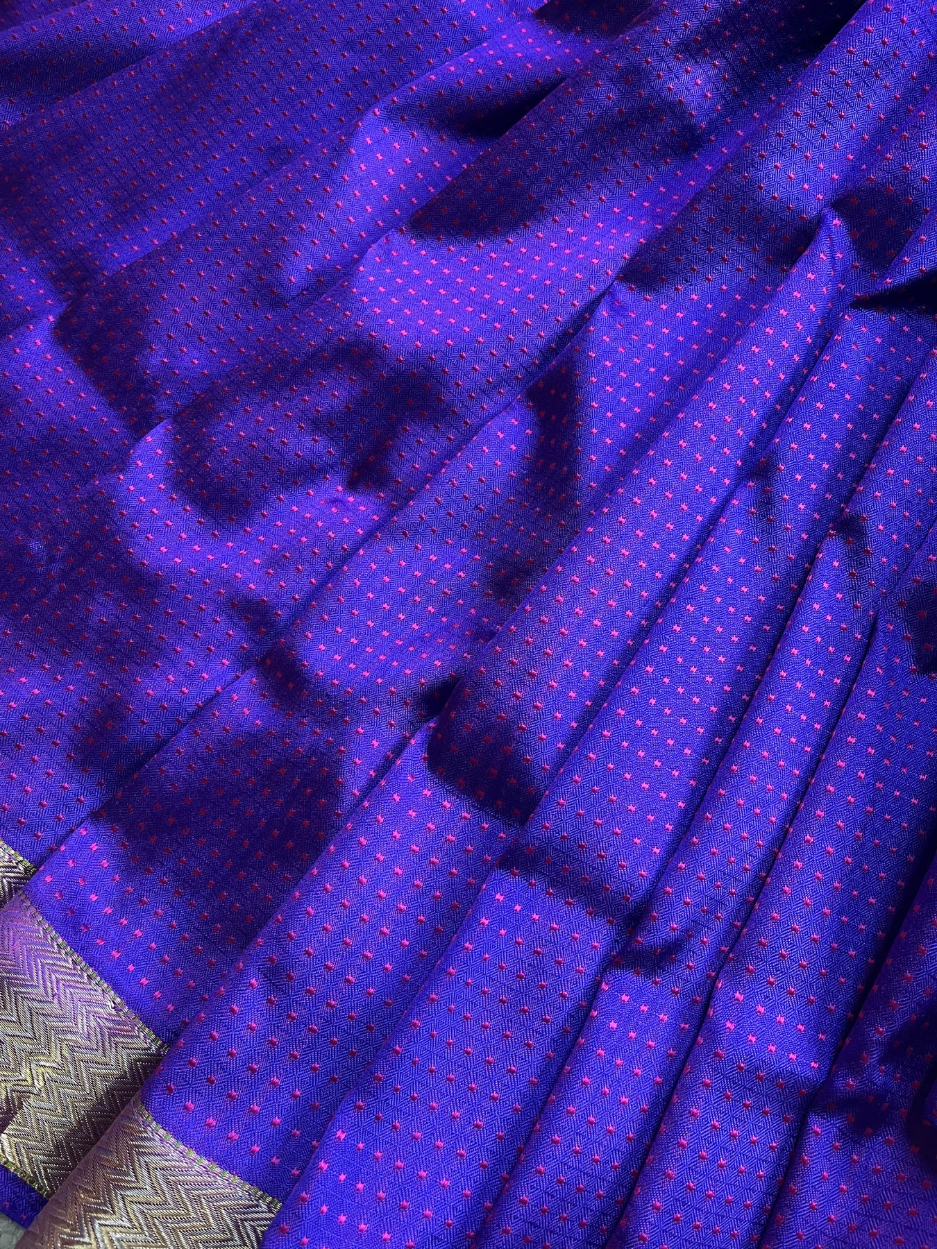 PURPLE PINK DO RUKHI SILK PURE HANDLOOM BANARASI SAREE
