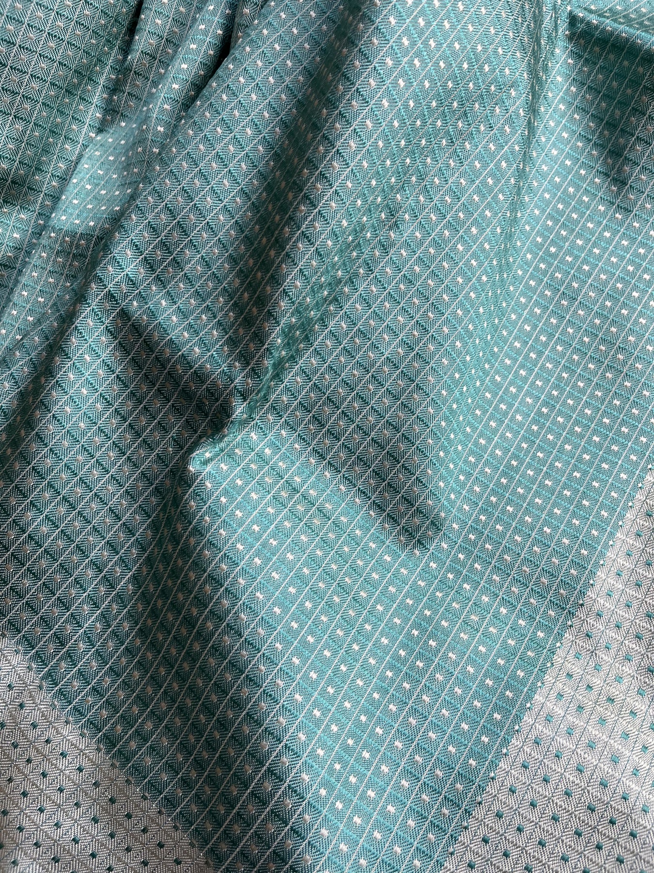 BLUE WHITE DO RUKHI SILK PURE HANDLOOM BANARASI SAREE