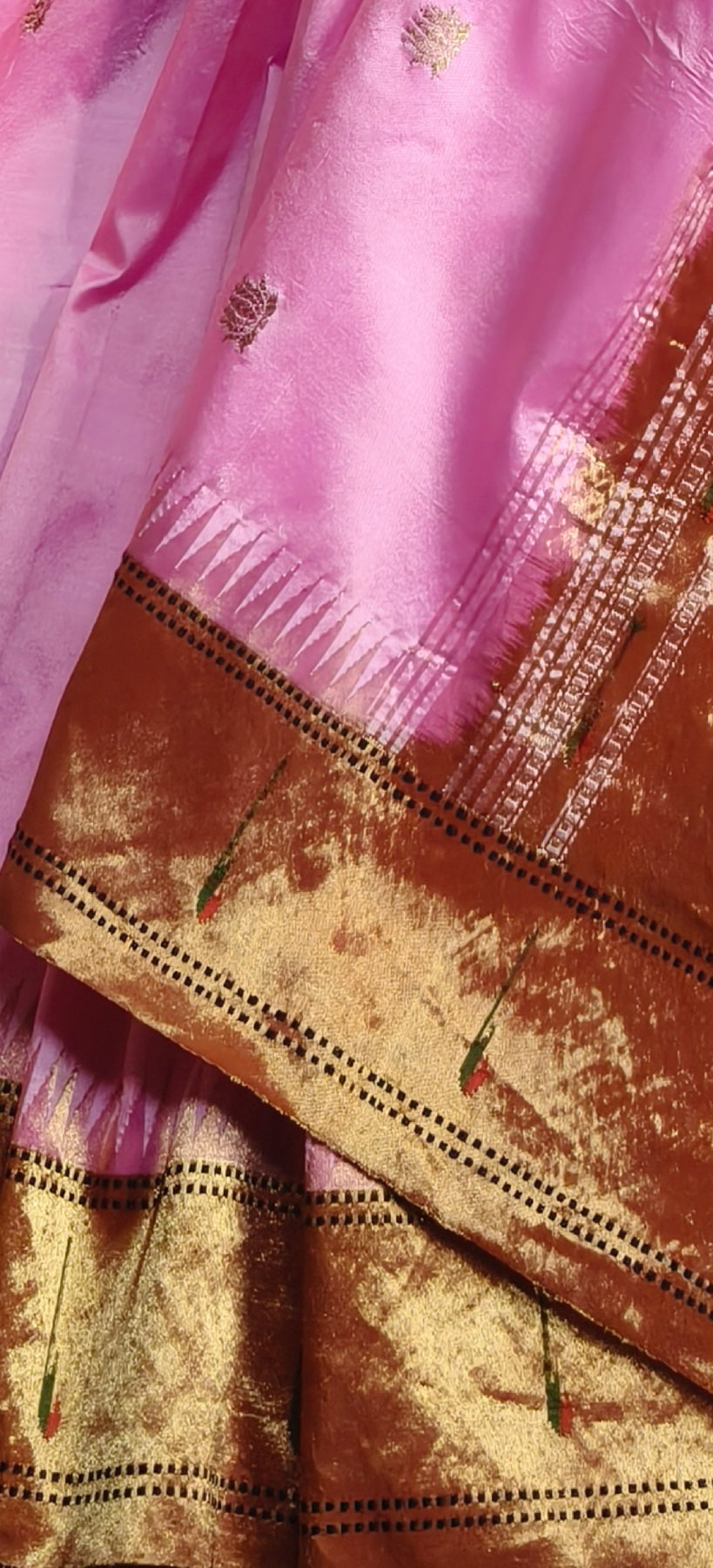 PINK SILK PURE HANDLOOM PAITHANI SAREE